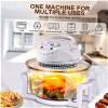 Multifunctional Household Oven Low Fat Electric Convection Flavor Wave Turbo Oven With Glass Pot